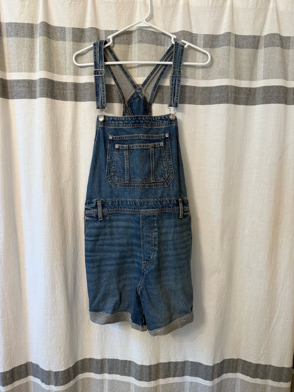 American Eagle Outfitters Medium Blue Denim Overalls